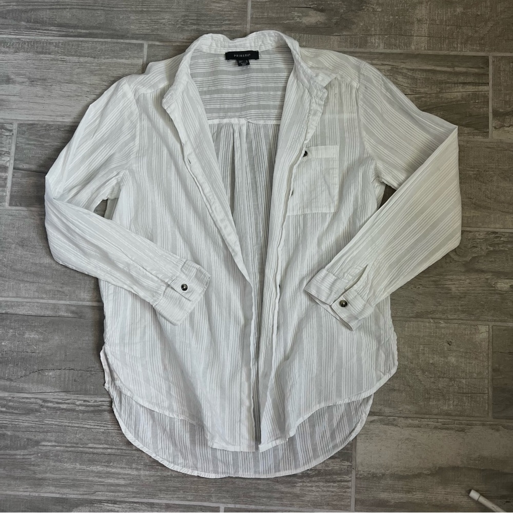 Primark Long Sleeve Button Down Top Small